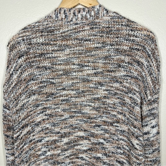 Anthropologie Pilcro Padma Space Dye Neutral Motif Longline Cardigan Sweater - Picture 11 of 13